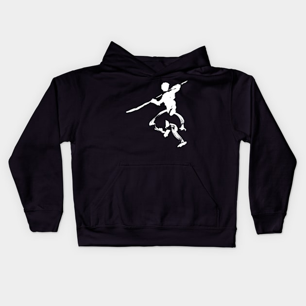 kungfu - stickfighter Kids Hoodie by Nikokosmos